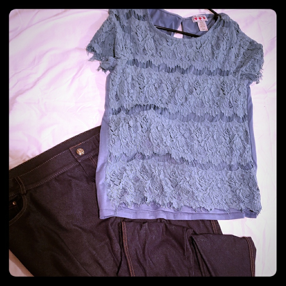 Lace Top from Three Pink Hearts by Trixxi